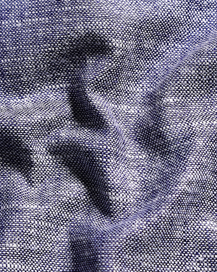 Linen Khadi Midnight Grey Men Shirt