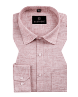 Linen Khadi Rose Pink Colour Men Shirt