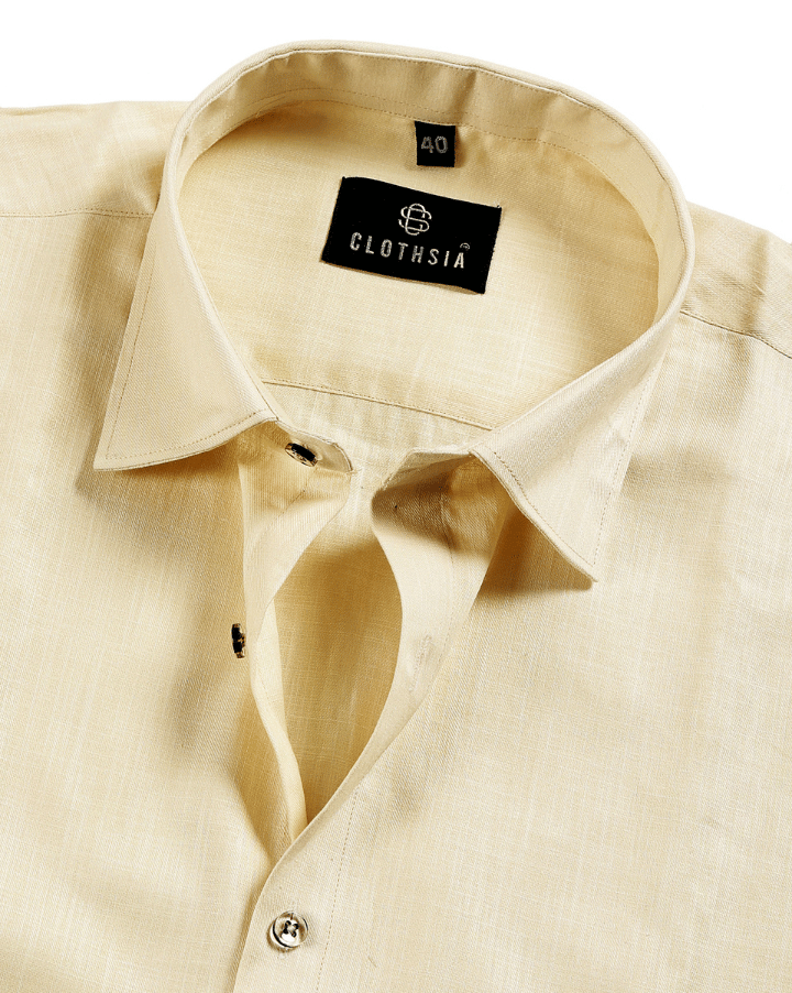Premium Linen Light Green Colour Men Shirt