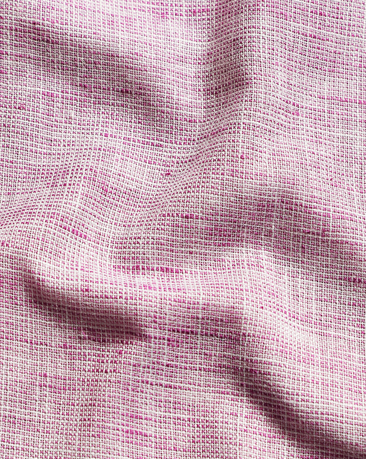 Linen Khadi Baby Pink Colour Men Shirt