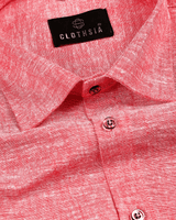 Classic Linen Peach Colour Men's Shirts