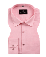 Premium Linen Baby Pink Colour Men Shirt