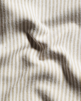 Cotton Small Stripe White With Lavender Colour Men Shirts