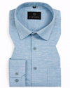 Classic Linen Ice Blue Colour Men's Shirt