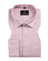 Linen Khadi Baby Pink Colour Men Shirt