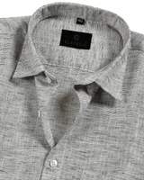 Linen Khadi Gray Colour Men Shirts
