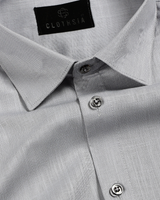 Formal Linen Gray Colour Men Shirts