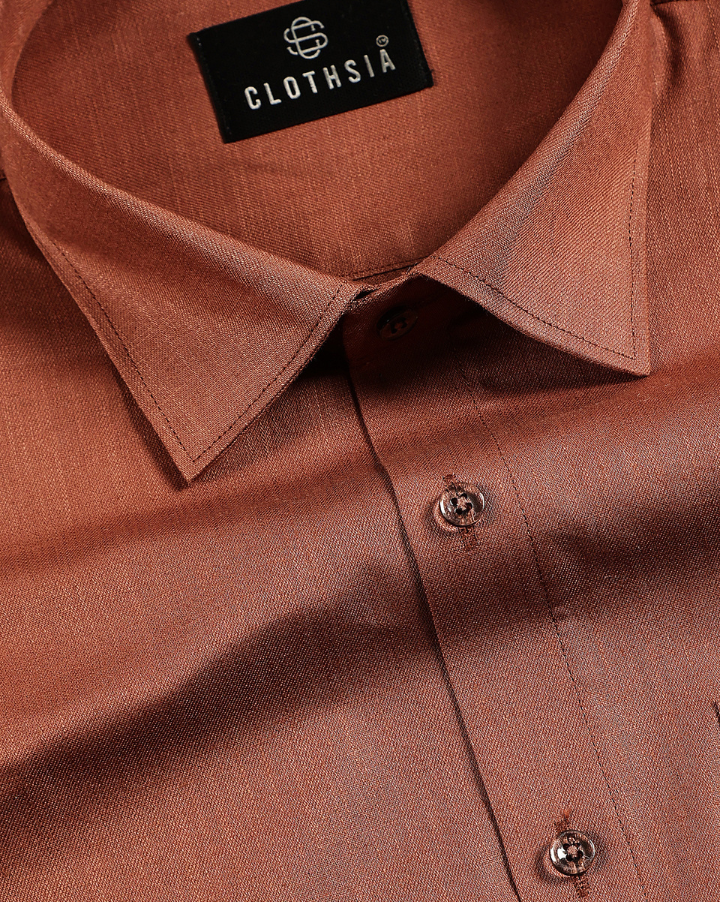 Premium Cotton Coffee Colour Men Shirt