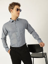 Formal Linen Steel Grey Colour Men’s Shirt