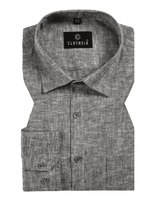 Linen Khadi Carbon Colour Men Shirt
