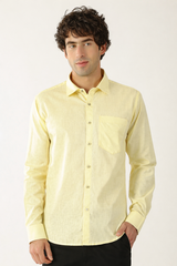 Premium Linen Lemon Yellow Men’s Shirt