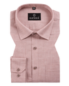 Formal Linen Light Peach Colour Men Shirt