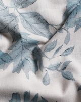 Linen Cotton Print Cream with Sky Blue Mix Men Shirts