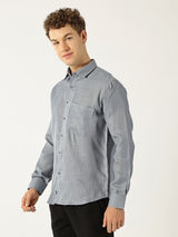 Formal Linen Steel Grey Colour Men’s Shirt