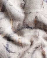 Giza Cotton Circle Vine Print Grey Mix Men Shirt
