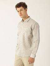 Linen Khadi Light Fawn Colour Men’s Shirt