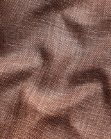 Formal Linen Coffee Colour Men Shirts