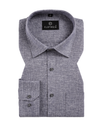 Linen Khadi Midnight Grey Men Shirt