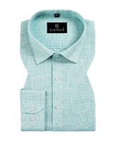 Linen Khadi Ice Blue Colour Men Shirt