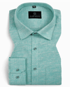 Classic Linen Mint Green Color Men's Shirts