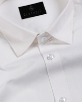 Heavy Linen Pure White Colour Men Shirt