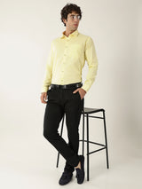 Premium Linen Lemon Yellow Men’s Shirt