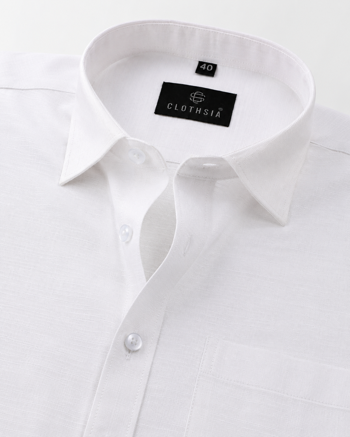 Classic Linen White Shirt for Men